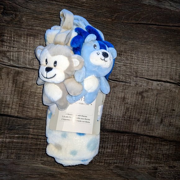 Fleece Stroller Blanket with Stuffies - Picture 1 of 3